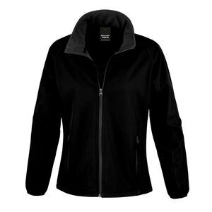 Result Mens Core Printable Softshell Jacket / Black / Black